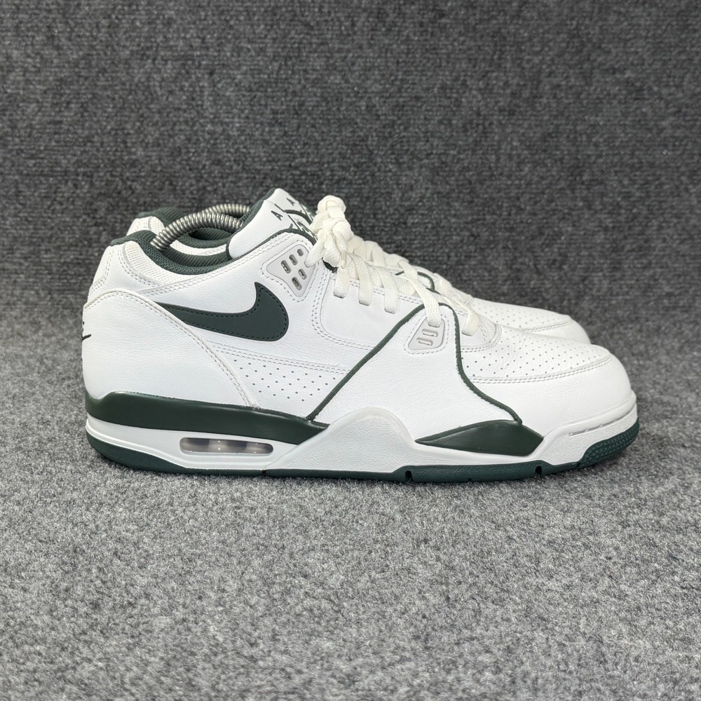 Nike Air Flight 89 Low Shoes Men's‎ 12 Summit White Vintage Green Retro Athletic